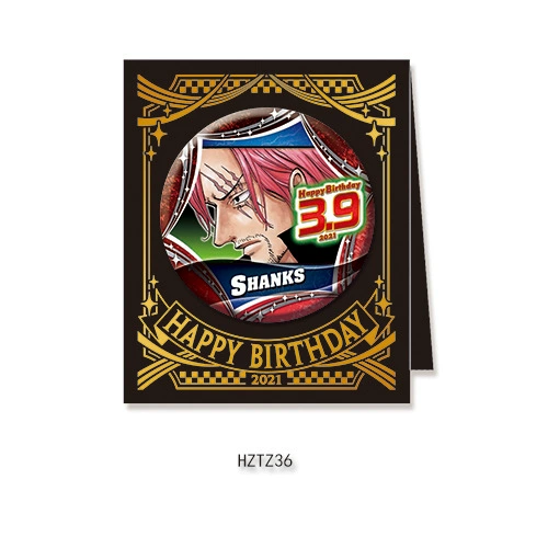 Бейдж дня рождения Comic Factory ONE PIECE Лuffy Zoro Chopper Sanji Nami стойка для бейджей на день рождения