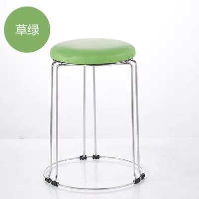 6열 솔리드 스틸 그린 오일 가죽
