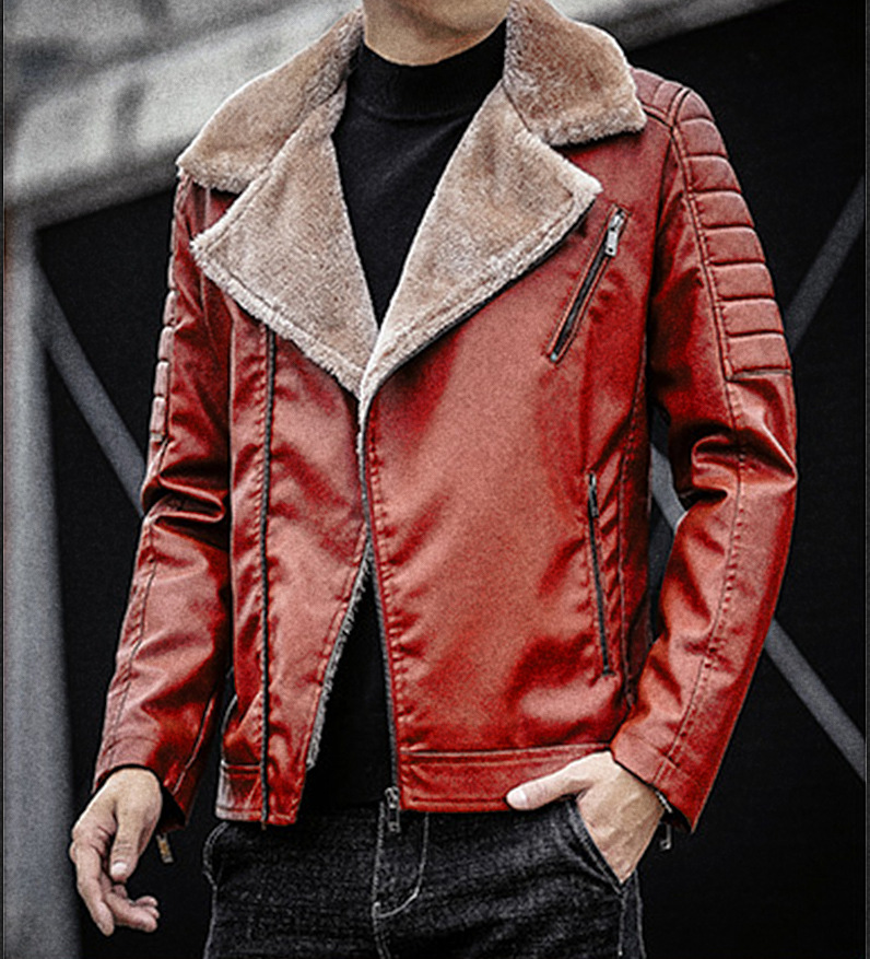 2024 men's new fur integrated coat, autumn and winter explosive single day Korean thick jacket_voghion.com