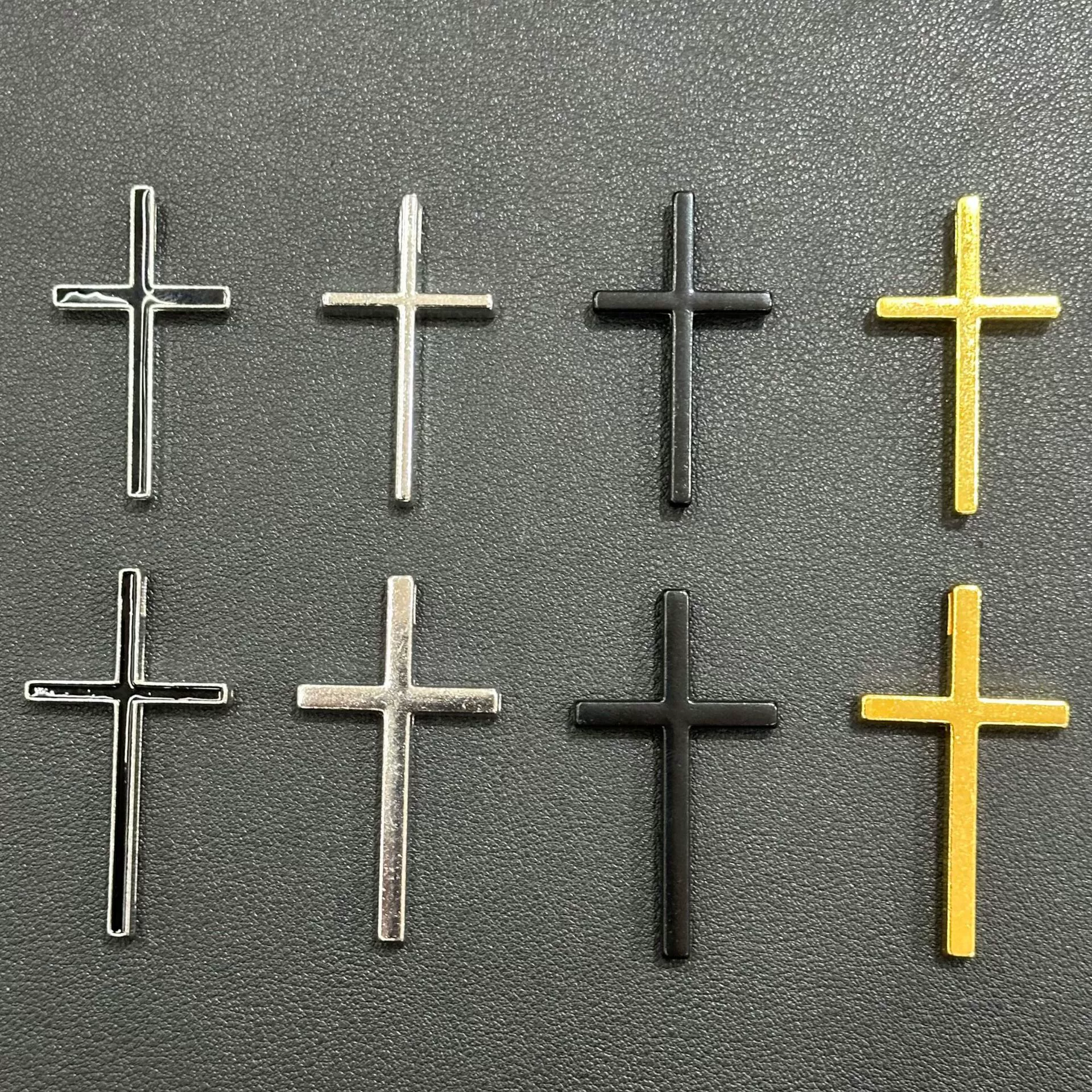 Трансграничный европейский и американский сплав цинка трехмерный пирсинг крест ожерелье простой титановая сталь подвеска ювелирное ожерелье подвеска мужчина