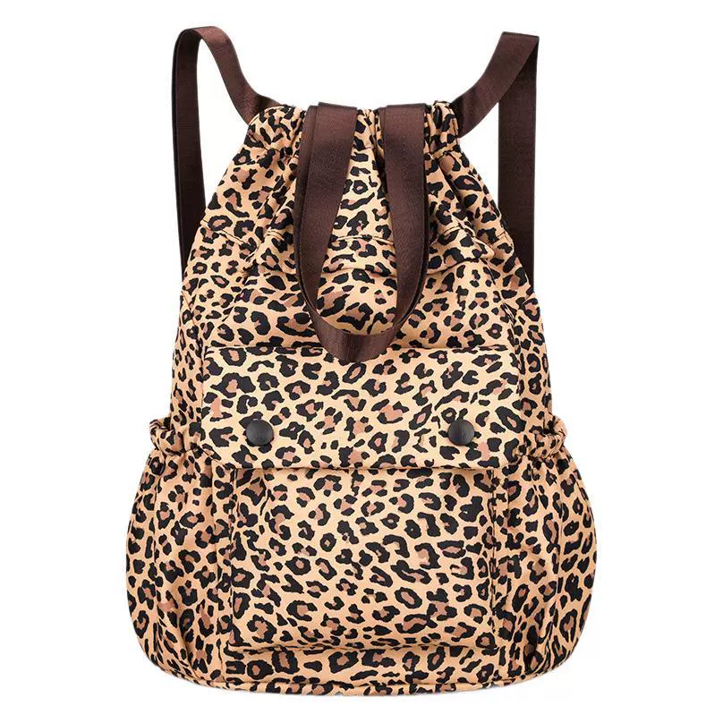 Small design universal backpack, one-shoulder bag, capacious travel bag, South Korea, drawstring