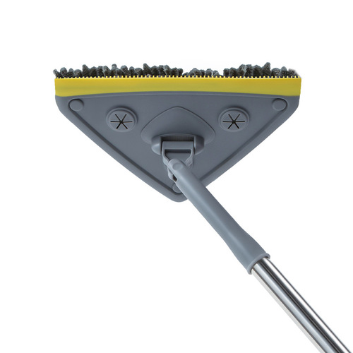 Large triangle mop ceiling wall gap dust removal household flat mop multi-functional window glass cleaner