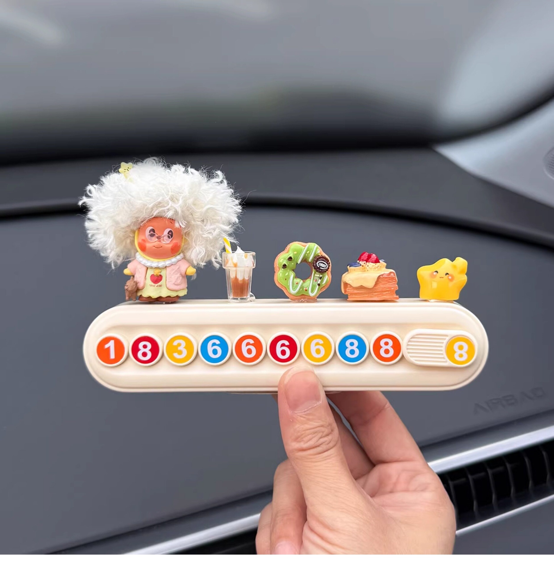 Temporary Parking Number Plate with Star Design for Car, Creative 2026 New Model with a High-End Feel for Women