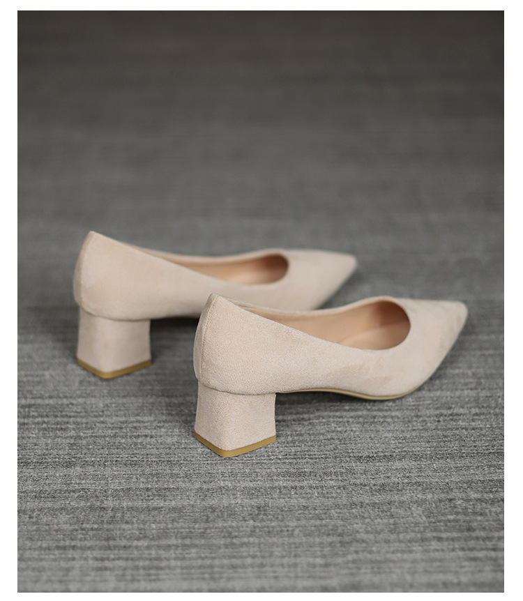 Women's Vintage Style Solid Color Point Toe Pumps display picture 4