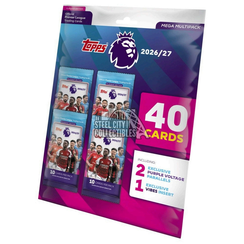 Officially Licensed 2026-27 Topps Premier League Flagship Series Mega Pack Football Player Cards Collectible Cards Officially Licensed 2026-27 Topps Premier League Flagship Series Mega Pack Football Player Cards Collectible Cards