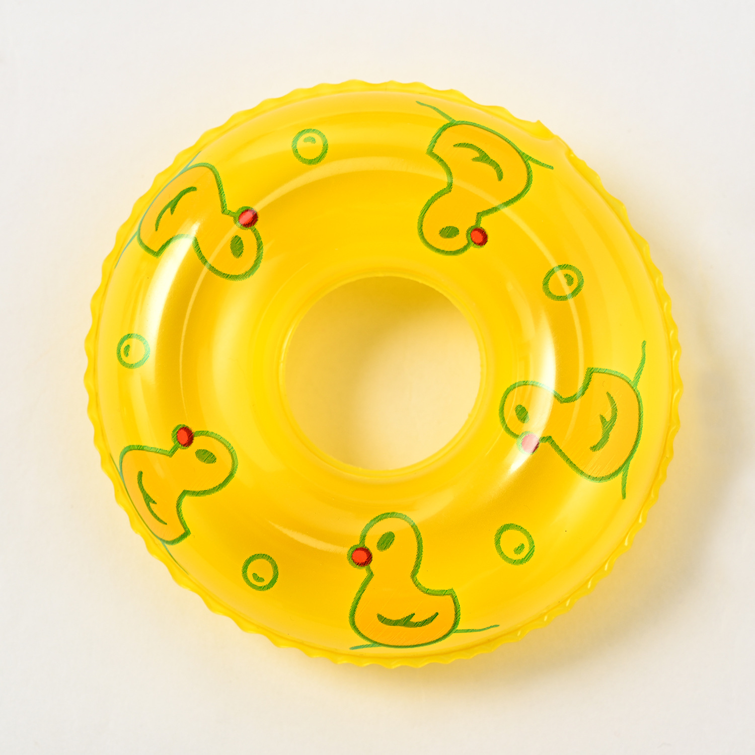 Juguetes de baño para niños mini pequeño círculo de natación pato amarillo accesorios tiendas de té leche donut pequeño círculo de natación