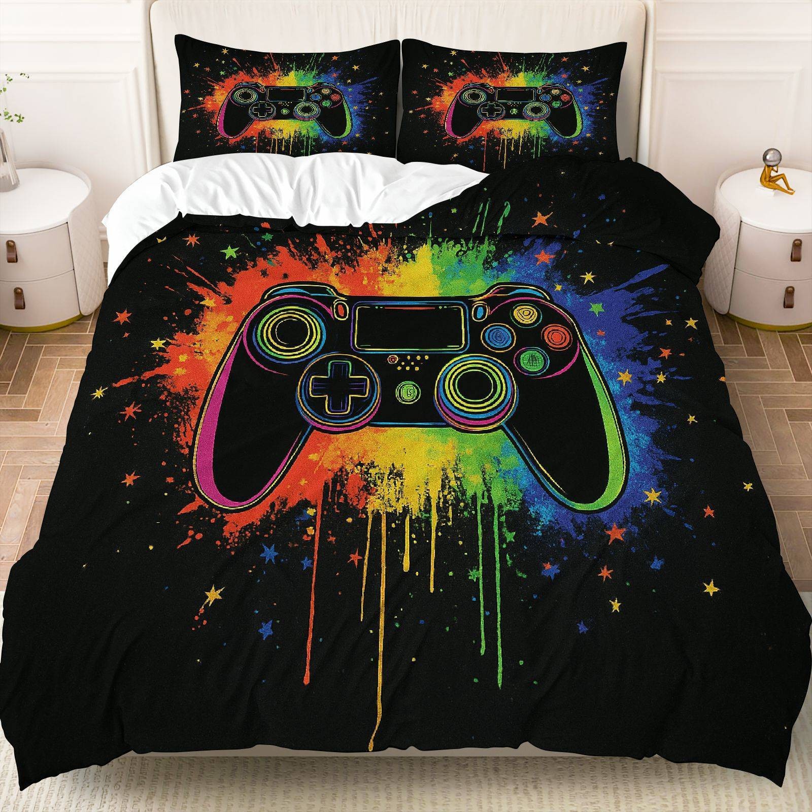 Textil doméstico transfronterizo abrasivo digital impresión quilt kit retro mango de juego fuente fábrica asume TEMU / JIT