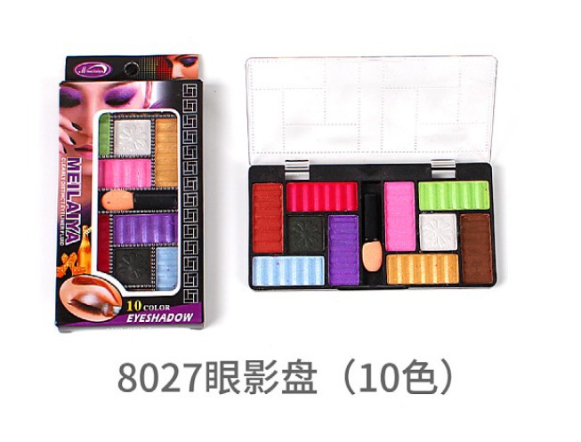 10-color eye shadow palette (8027 for foreign trade only)