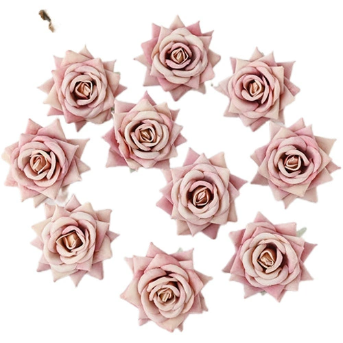 Имитация цветка Имитация Velvete Rose 8 см Цветок DIY Грудь Цветок Украшение ручной работы Фэнтези Цветок Свадебная Роза Головка