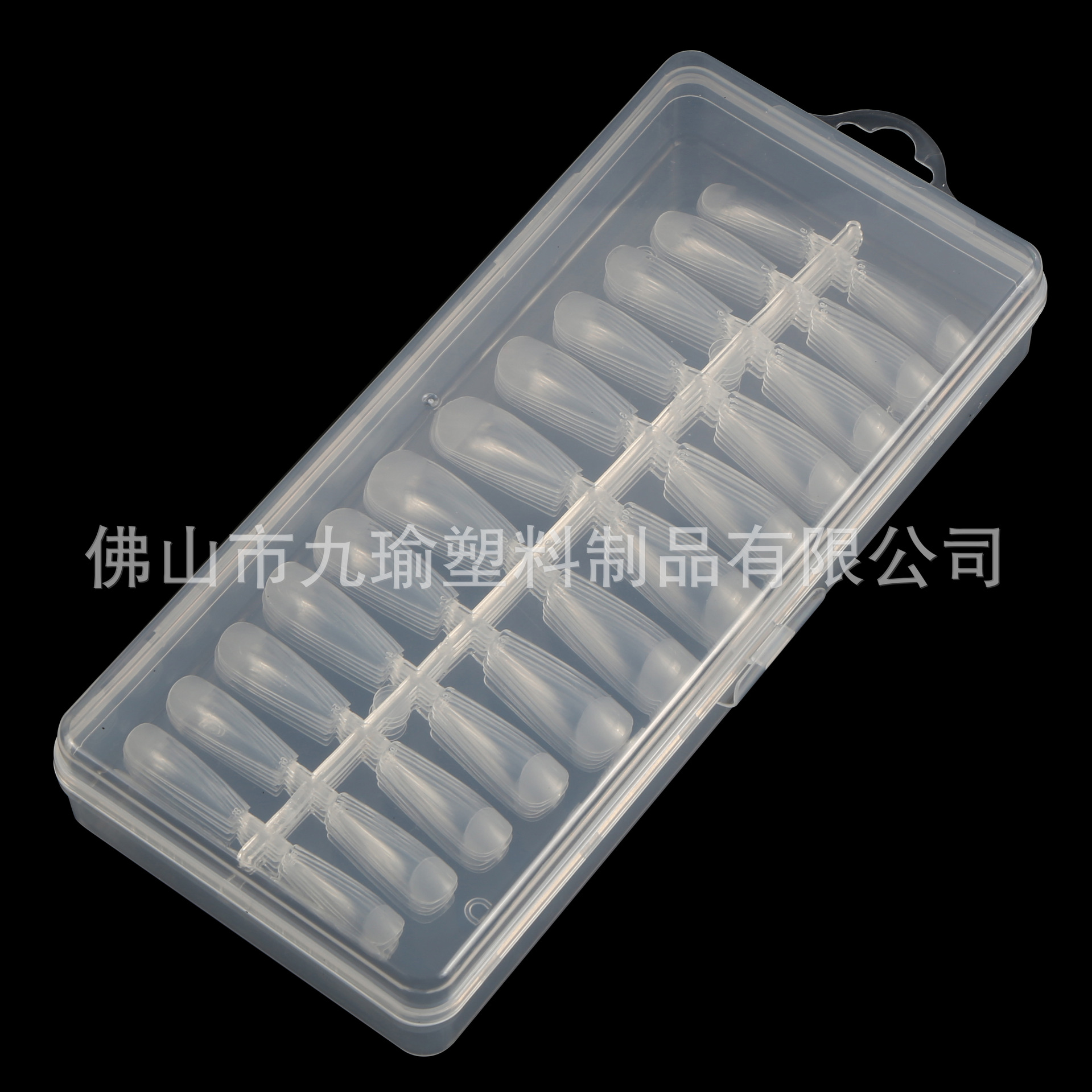 JP006 - 3 medio esmerizado largo cabeza de uñas desgaste extensión de uñas parche de tamaño completo 24 piezas / placa más tamaño opcional