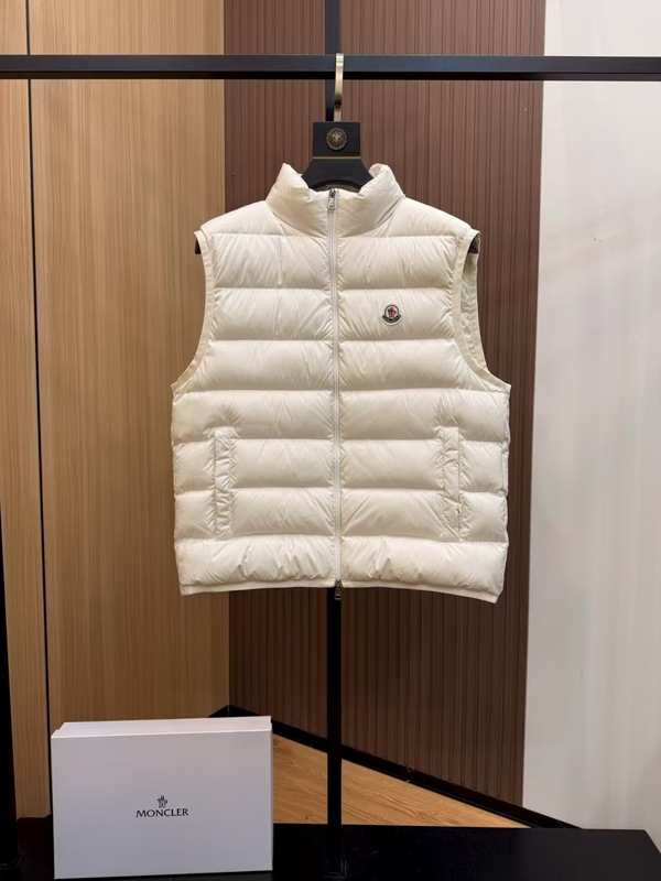 M家新款秋冬立领羽绒马甲男女同款白鸭绒高版本无袖外穿背心|undefined