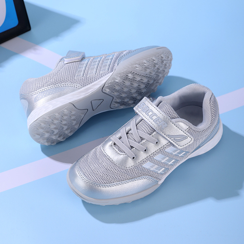 Zapatos de Fútbol Infantil con Cierre Adhesivo Transpirable y Ajustable para Entrenamiento image 17