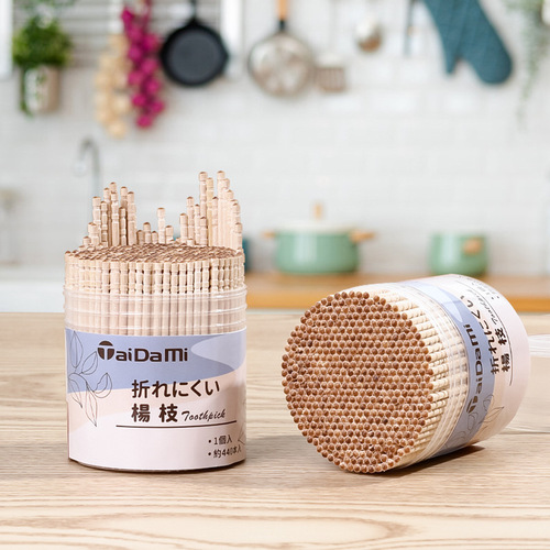 Japanese birch toothpicks, wooden toothpicks, bottled toothpicks, disposable wooden poles, household toothpicks, 440 copies