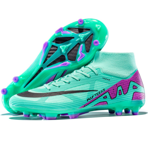 Cross-border trade new style high-top football shoes long nails football shoes TF broken nails training shoes football falcon men's