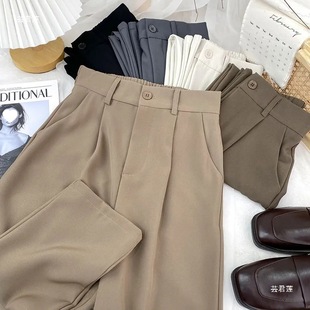 Sagging High Waist Slimming All-match Suit Wide Leg Pants Women's Spring and Summer Loose Slimming Straight Elegant Casual Pants