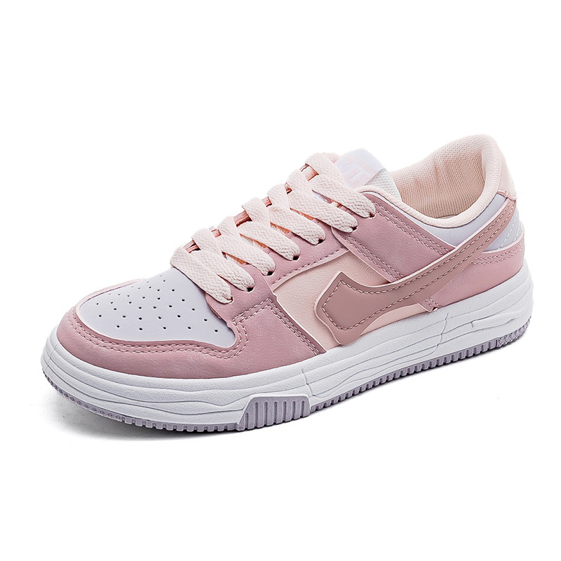Zapatillas informales de color rosa para estudiantes, zapatos blancos de estilo coreano para mujer, zapatos deportivos informales y versátiles, a la moda, K07, 2022