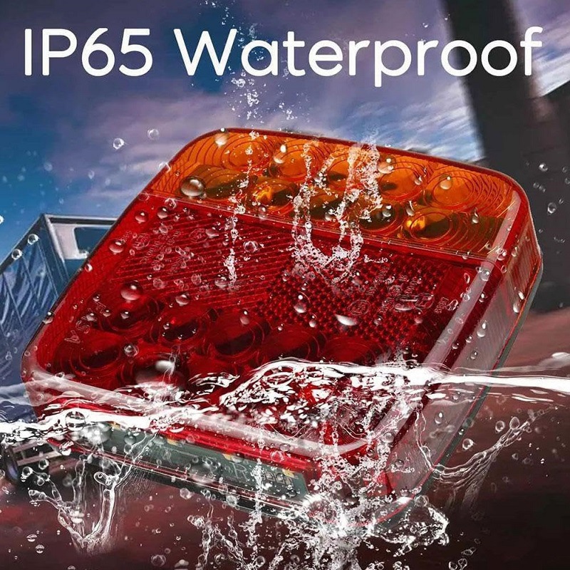 Cross-Border New Portable Wireless Trailer Light Magnetic Rechargeable Waterproof Led Kit with Suction Cup Base Tail Light