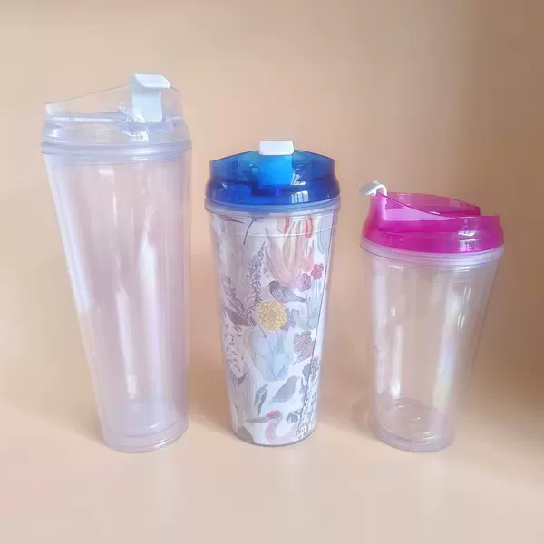 500-700ml Large-Capacity Water Cup with Double-Layer Insulation and a Simple, Elegant Design That Can Be Used as a Cardboard Cup