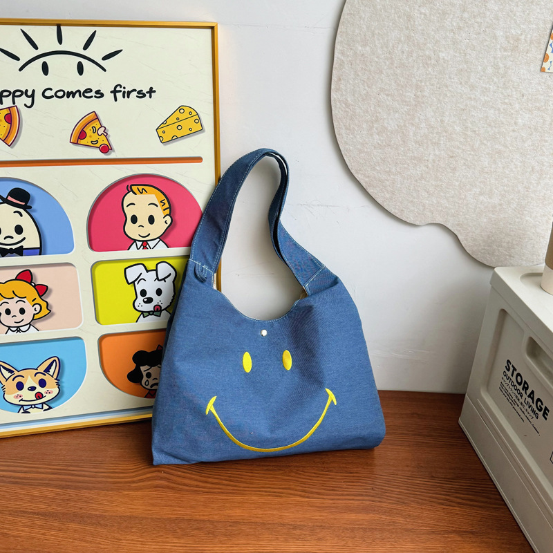Versión coreana del popular bolso de hombro para niños y niñas, lindo y lindo bolso de mensajero para niños sonriente, estilo occidental, bolso para niños de gran capacidad