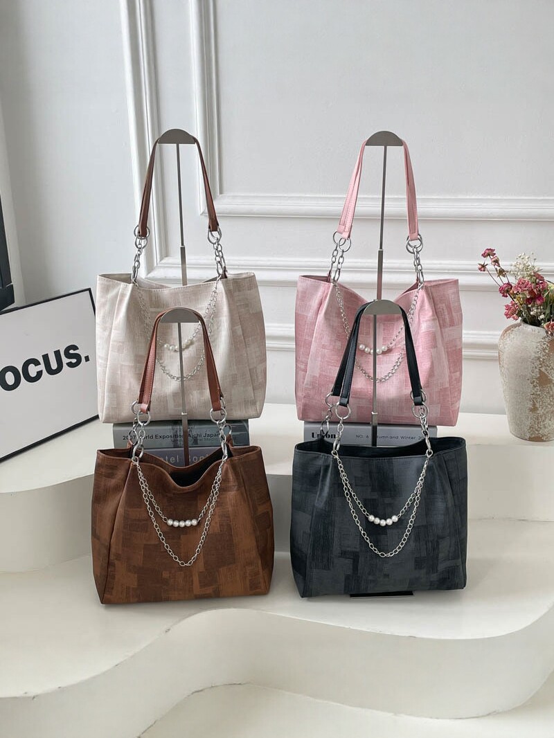 Bolso Tote de Hombro para Mujer de PU, Gran Capacidad, para Uso Diario image 1