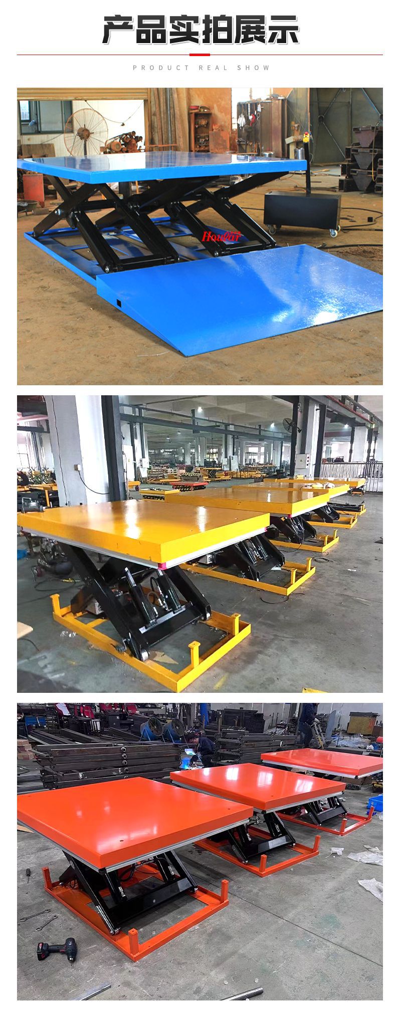 Manufacturer's electric hydraulic lift for warehouse and workshop, heavy-duty loading and unloading platform, small fixed scissor lift