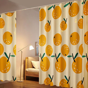 Simple Curtain Telescopic Rod Blackout Set, No Drilling Required, Easy Installation, Bedroom Sun Protection, Heat Insulation, Rental Room Light Blocking