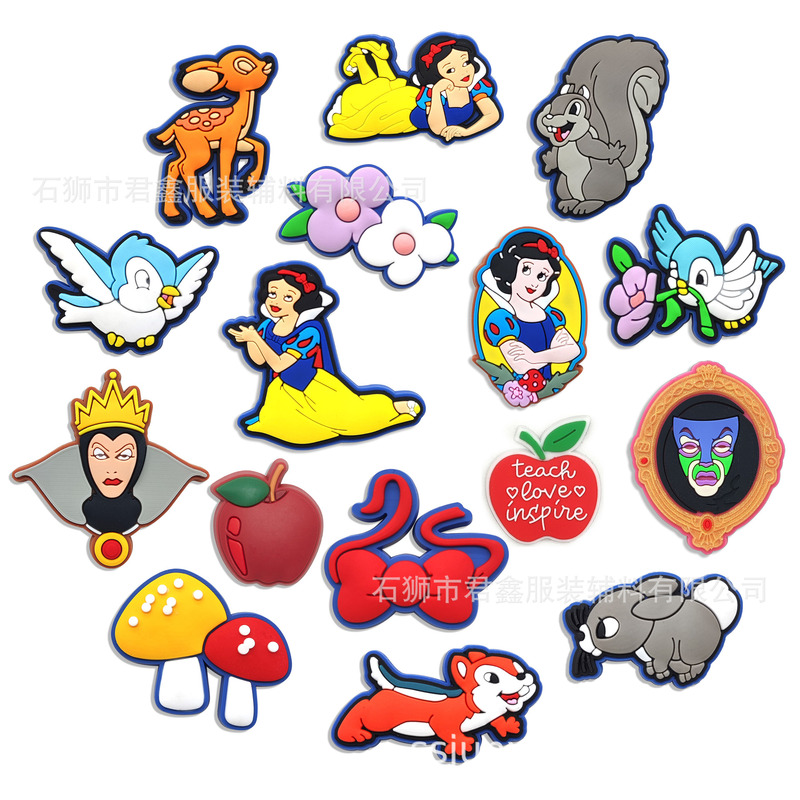 Snow White Hole Shoes Shoes Flower Shoe Buckle Children's DIY Shoes Decorative Buckle Hole Shoes Accessories Fairy Tale Buckle Patch Snow White Hole Shoes Shoes Flower Shoe Buckle Children's DIY Shoes Decorative Buckle Hole Shoes Accessories Fairy Tale Buckle Patch