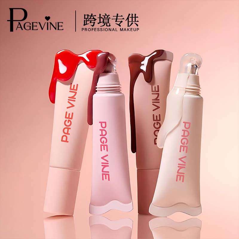 PAGE VINE Bálsamo labial explosivo transfronterizo Amazon AliExpress Venta caliente Maquillaje Aceite de labios Comercio exterior Belleza al por mayor