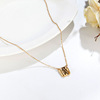 Small necklace, design universal brand accessory stainless steel, wholesale