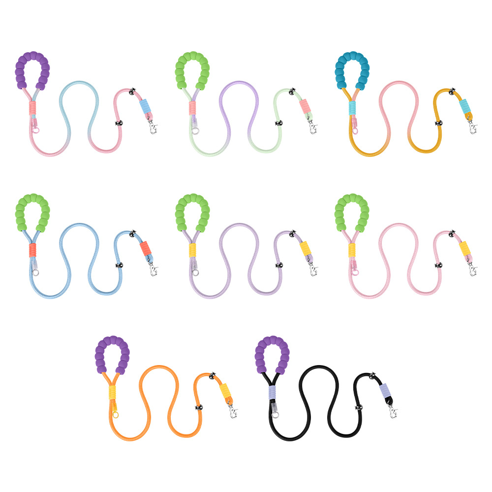 Cadena p cuerda p cuerda de tracción para perros caminando cadena pequeña y mediana gran entrenamiento de perros anti-explosión nudo de pelo dorado artículos para mascotas