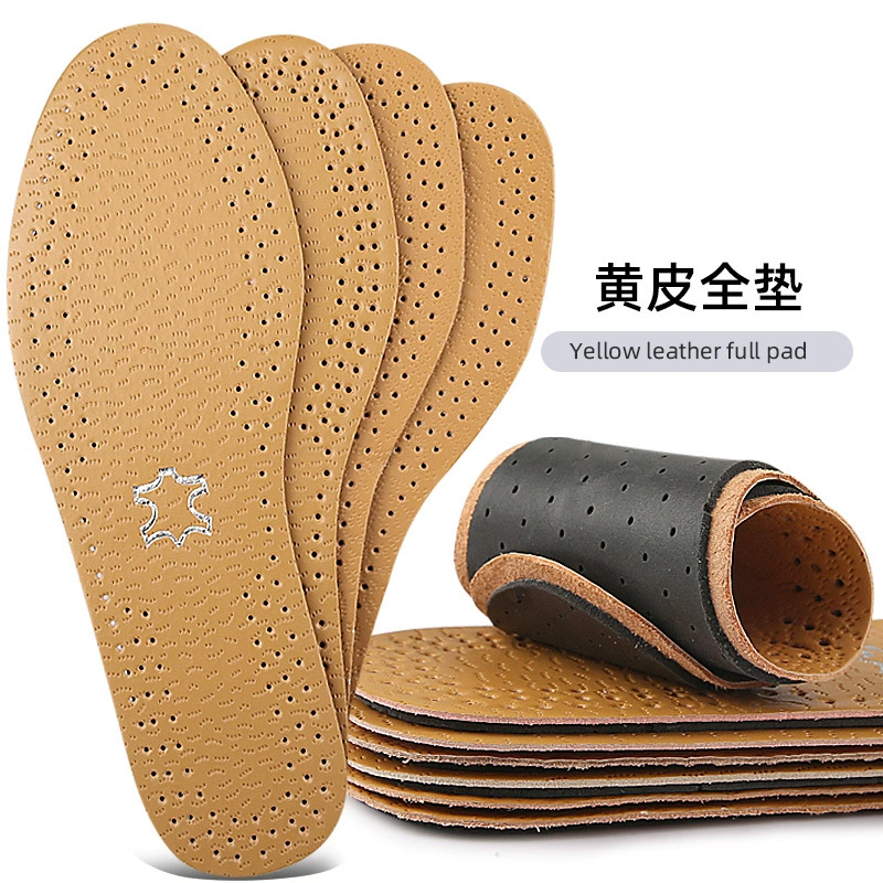 Кожаная стелька из микрофибры, мужская и женская впитывающая пот, амортизирующая, дышащая Однослойная обувь, спортивная повседневная обувь, в наличии оптом
