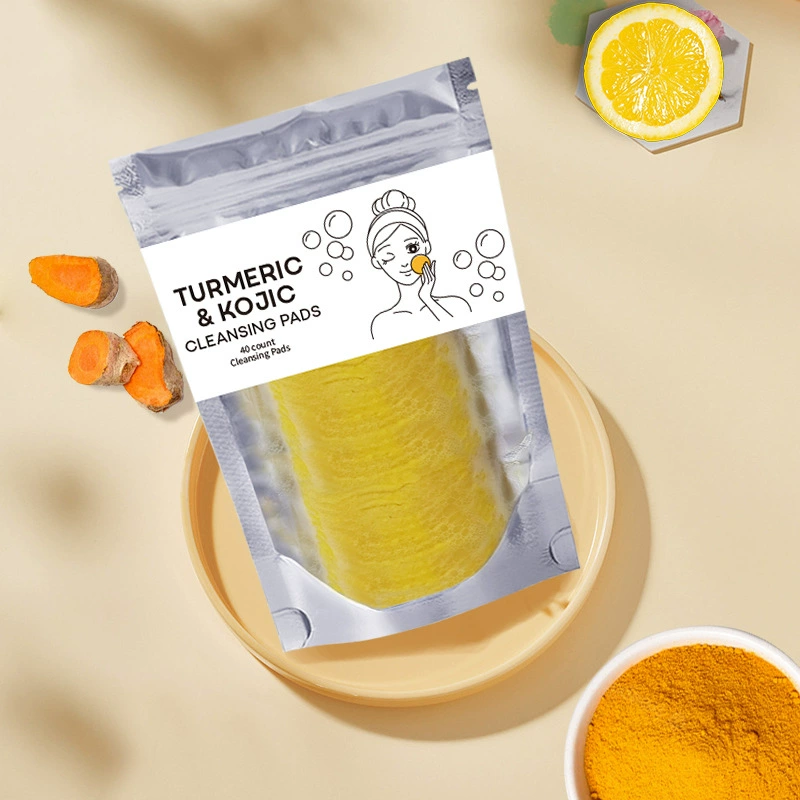 Трансграничные turmeric cleansing pads Куркума куркума очищает очищает лицо очищает и удаляет макияж