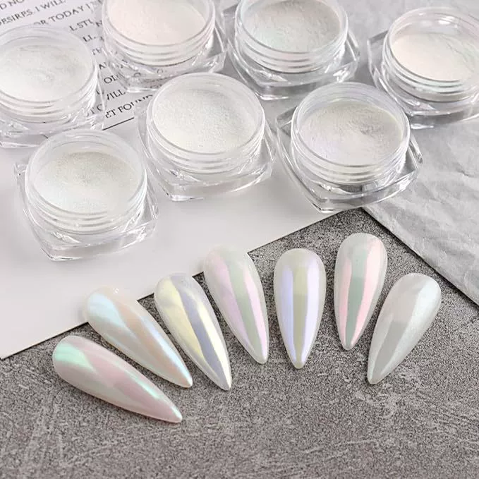 Порошок Moonlight для ногтей оптом Nail Aurora волшебное зеркало Moonlight Powder волшебный цвет Порошок Оболочки ногтей ледяной Прозрачный блестящий порошок для ногтей