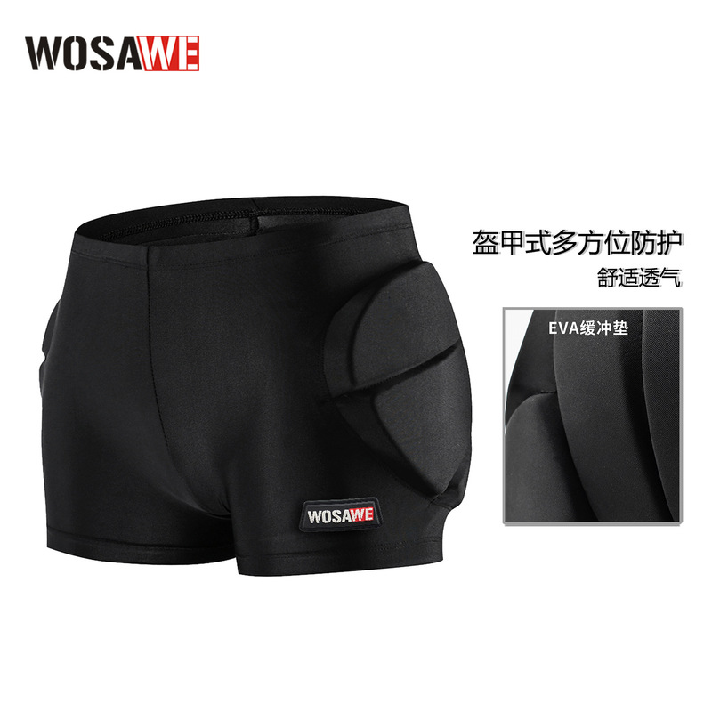 Wosawe Kidsren's Figure Skating Roller Skating Sports Equipment Hip Pads Ski Hip Protection Pants Butt Protection Pad Shorts