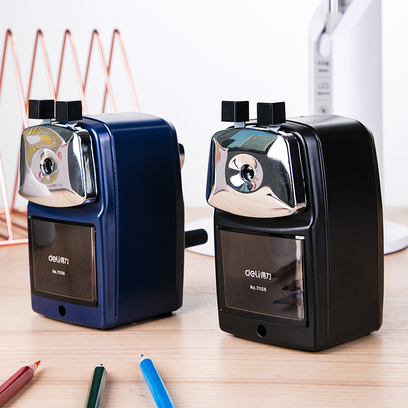 Deli stationery metal pencil sharpener with adjustable thickness for…