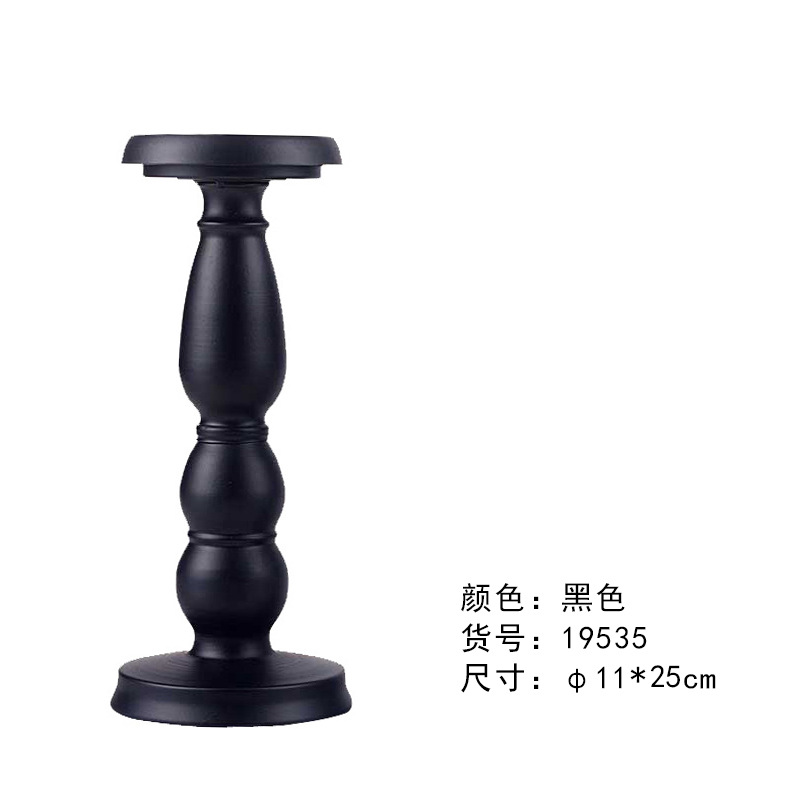 Candelabro americano Candelabro Cena Candelabro Decoración de atmósfera Candelabro de hierro forjado negro