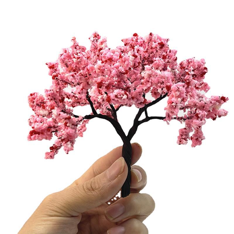 Scene model tree peach tree cherry tree micro landscape garden rockery landscaping sand table DIY handmade model materials