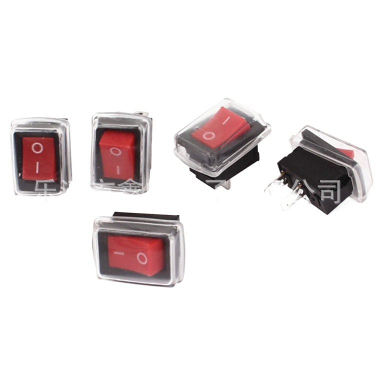 供应船型开关KCD1-101 21X15 配防水帽翘板开关