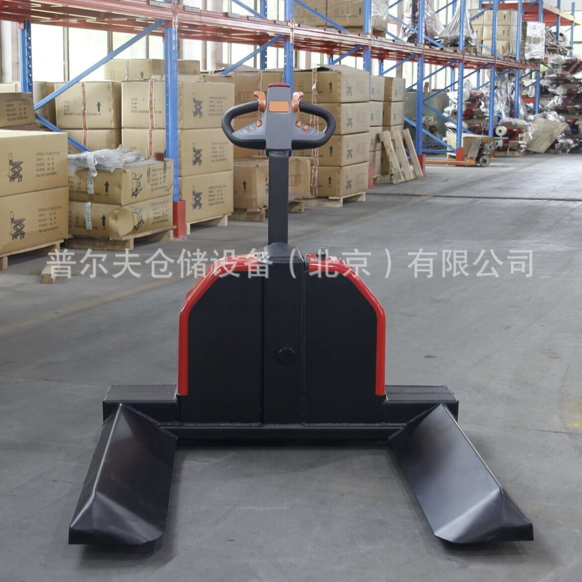 2吨电动纸卷盘搬运车锂线缆卷筒搬运叉车托盘拖车装卸车