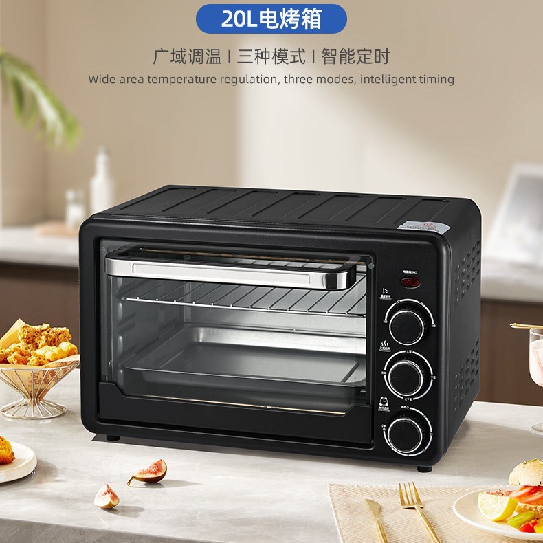 New Product 20L Household Electric Oven Export Multi-Functional Large-Capacity Baking Oven Cross-Border Foreign Trade Source Factory