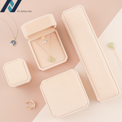 Factory Direct Sale Fleece Fabric Box High-End Exquisite Jewelry Box Elegant Best Selling Accessory Box Pendant Box Ring Box Discount