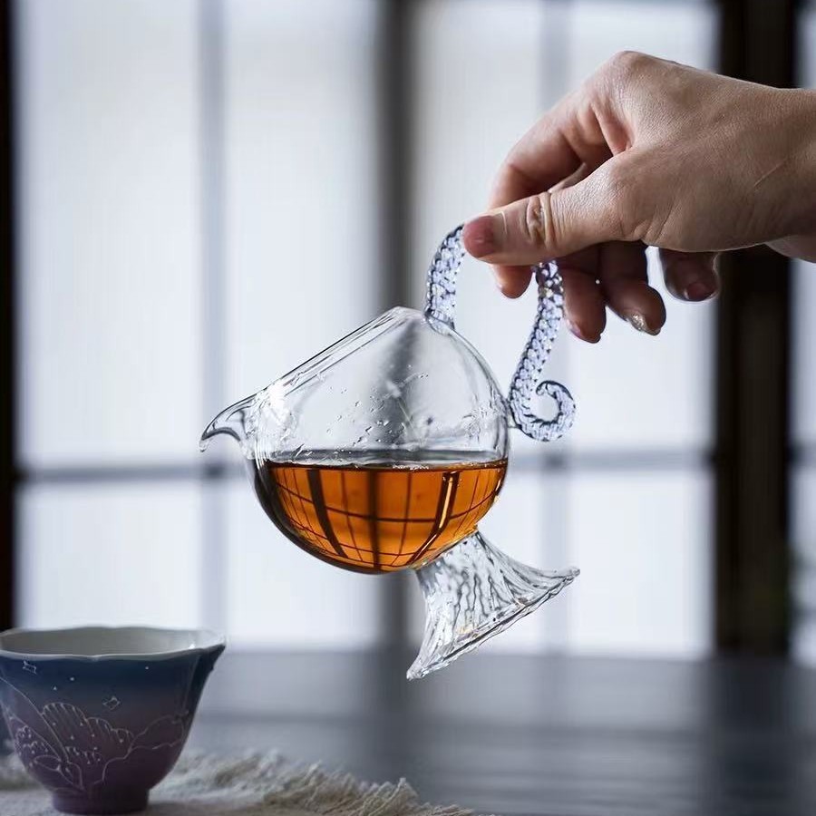 公道杯玻璃透明高档新款茶具分茶器新型高颜值茶海茶水泡茶公杯
