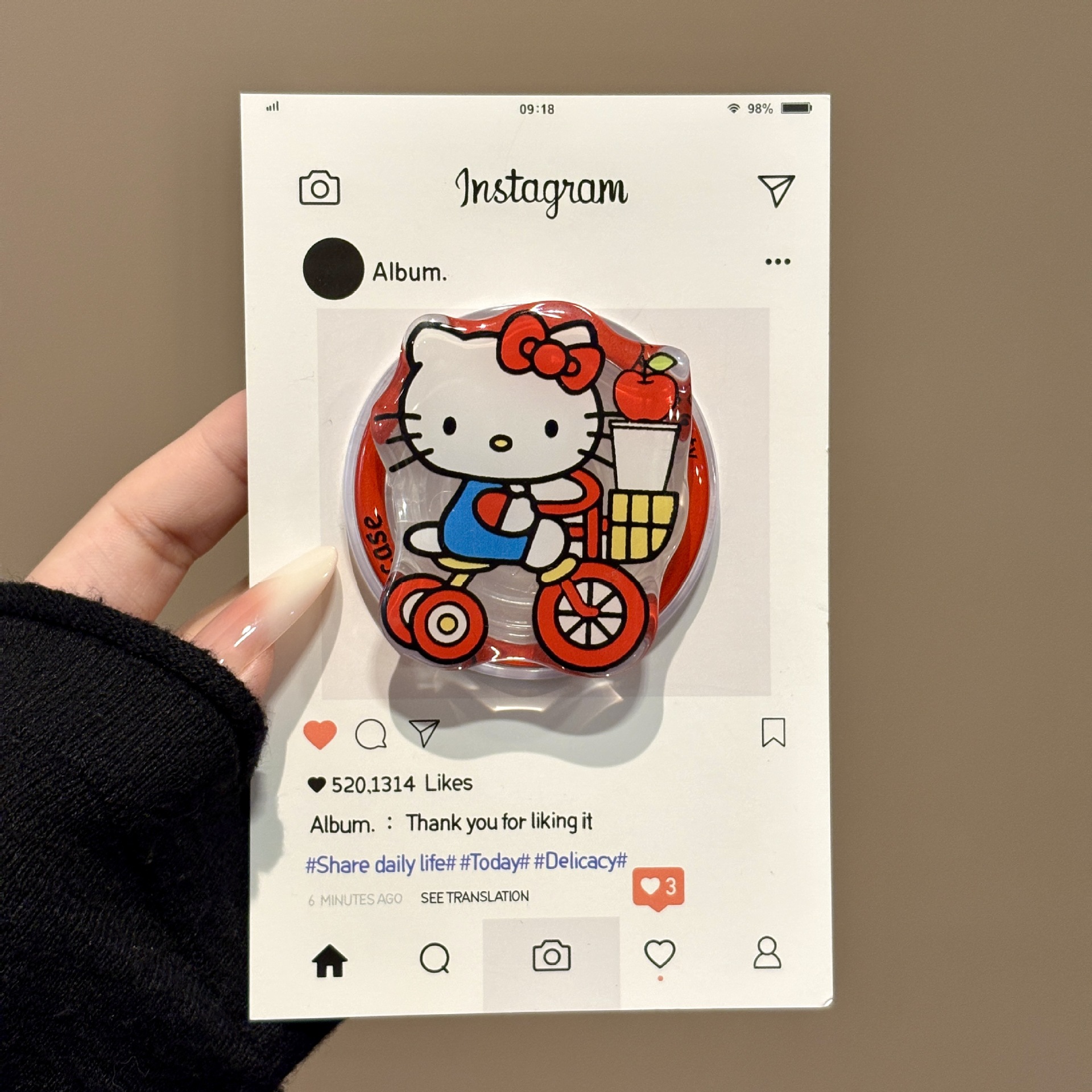 Japón y Corea del Sur lindos dibujos animados Magsafe succión magnética soporte de teléfono móvil airbag telescópico plegable portátil de escritorio adsorción magnética