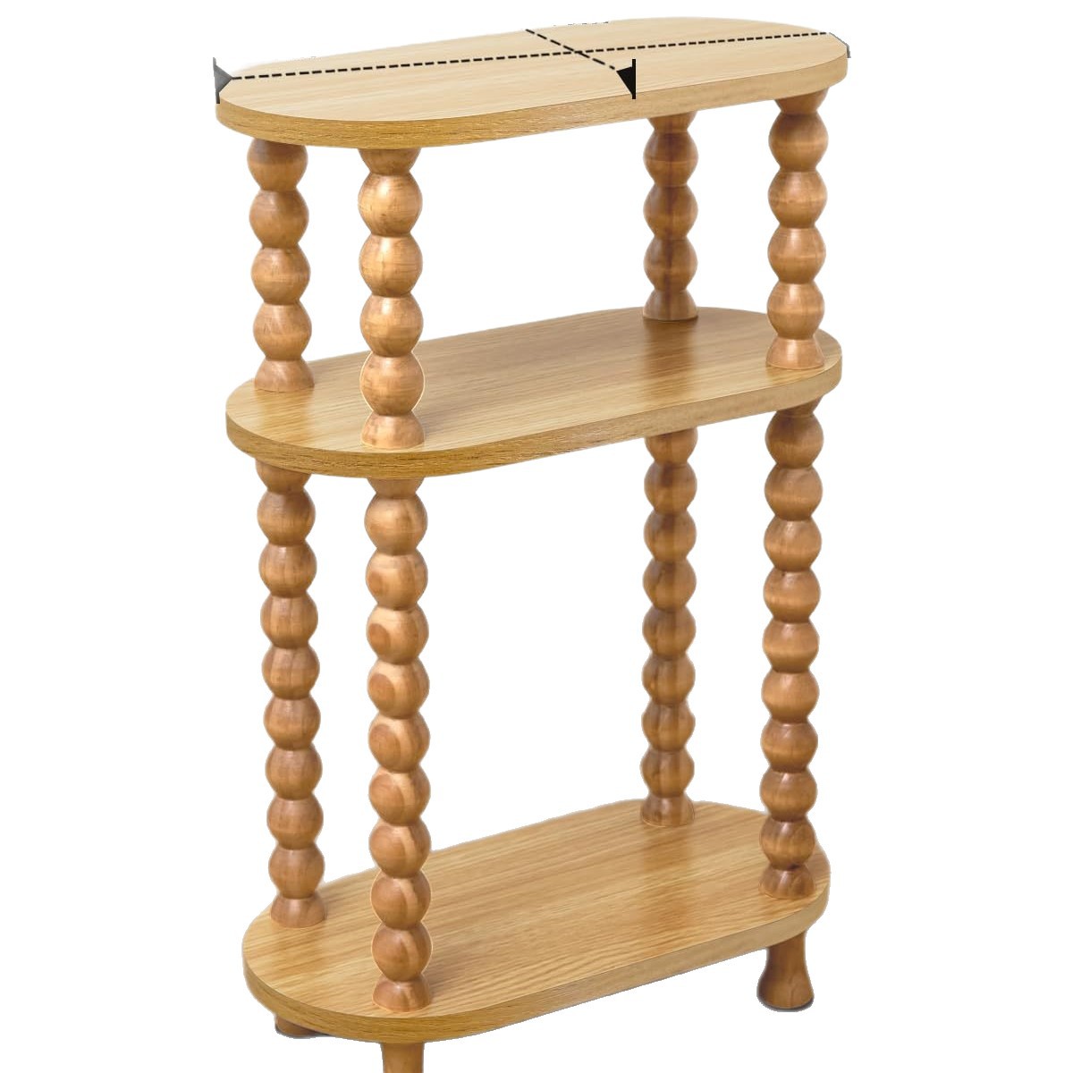 Estante de almacenamiento de madera estilo vintage, de varias capas, para sala de estar, dormitorio, mesa auxiliar, cocina, baño, mesa de centro, mesita de noche, estante organizador.