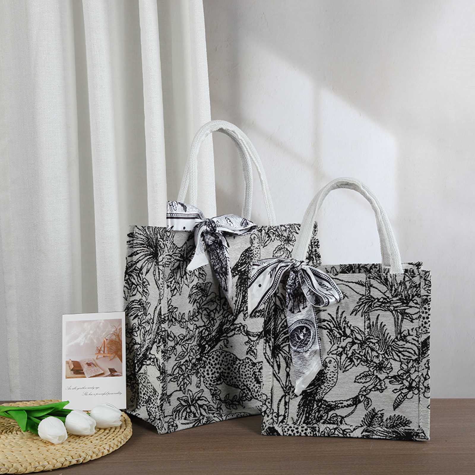 帆布包立体帆布袋定制印LOG托特包巴特包DIY手提购物袋大容量漆画