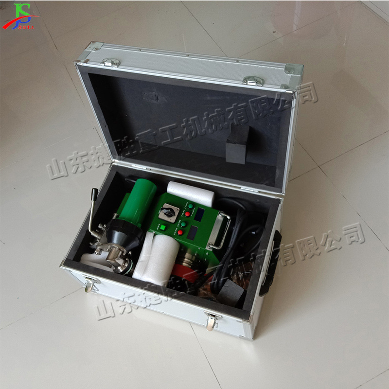 Máquina de soldadura de aire caliente pequeña tela de inyección de tinta sin pegamento máquina de patchwork autopropulsada equipo de soldadura de lona infrarroja