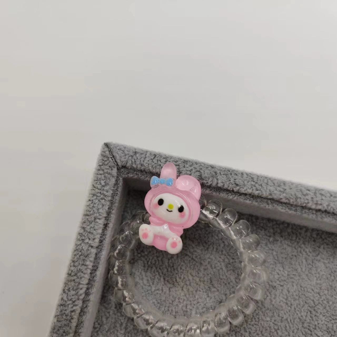 Серия Sanrio Yugui Dog Kuromi, партнер, телефон, спираль для волос, стрижка, браслет для подруги, прекрасная завязка для волос