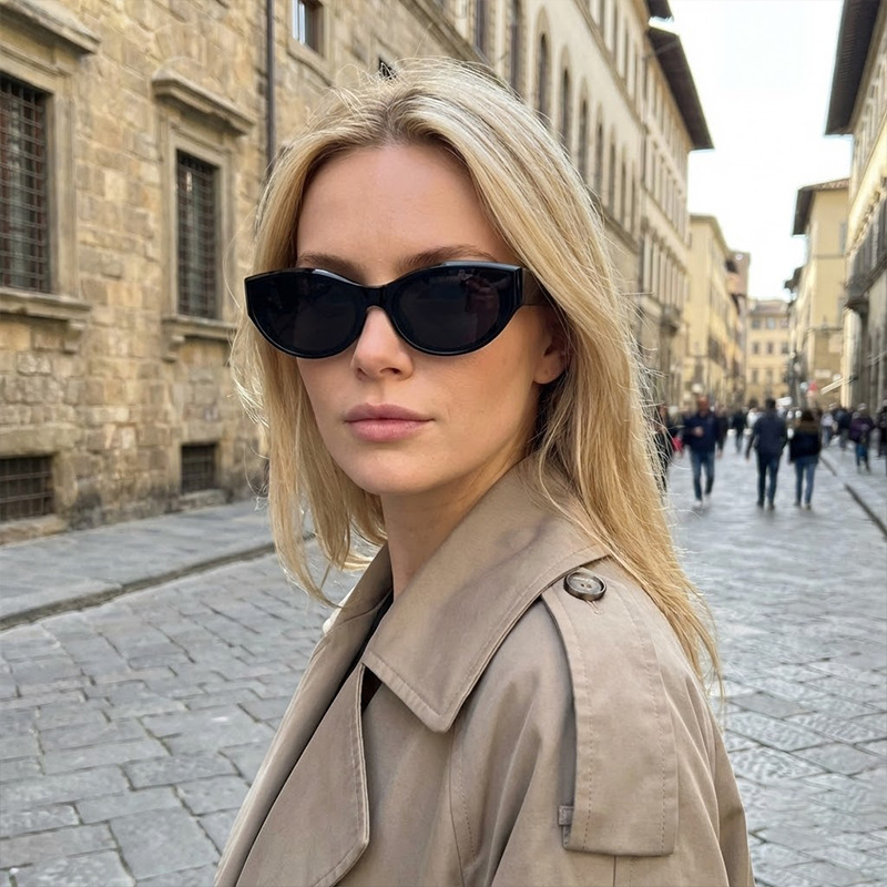 Oval frame high-end sense sunglasses cat's eye women's sunscreen sunglasses sweet cool wind anti ultraviolet sun glasses frame mirror Oval frame high-end sense sunglasses cat's eye women's sunscreen sunglasses sweet cool wind anti ultraviolet sun glasses frame mirror