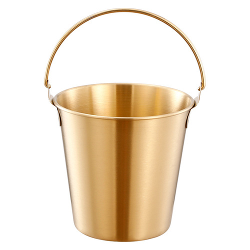 304 stainless steel ice bucket creative champagne bucket bar beer bucket restaurant food container French fries fried chicken snack bucket