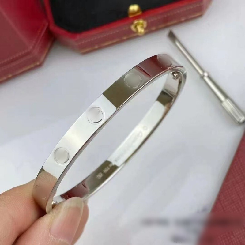 High-End Cartier Love Bracelet for Women, Narrow and Wide Versions, Screwdriver, 18K Rose Gold, Unisex Couple Bracelet